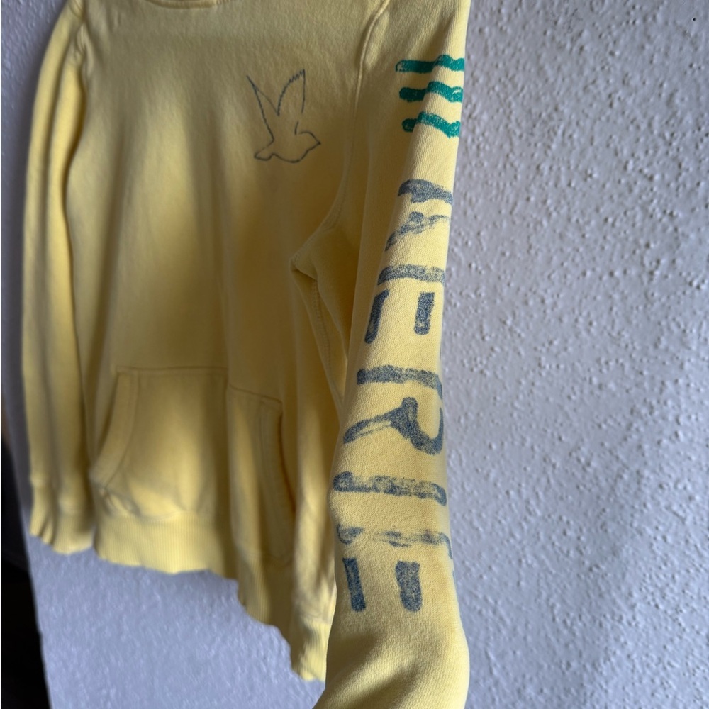 Aerie Women’s Yellow Pullover Sweatshirt Size M - Picture 8 of 9